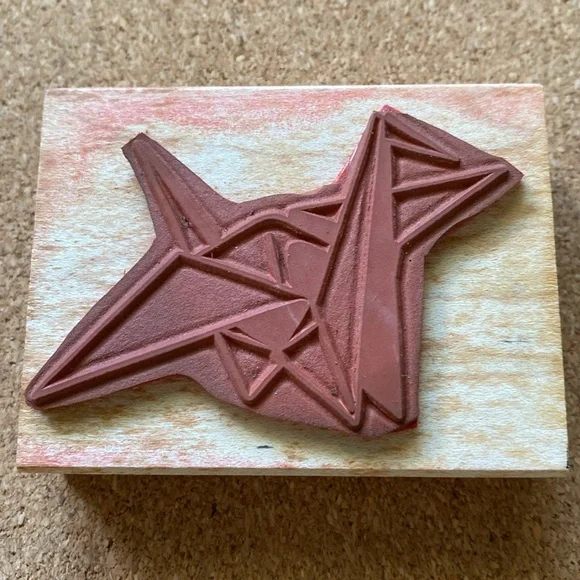 1990’s Graphic Designed Japanese Cranes Rubber Stamps - Picture 3 of 9